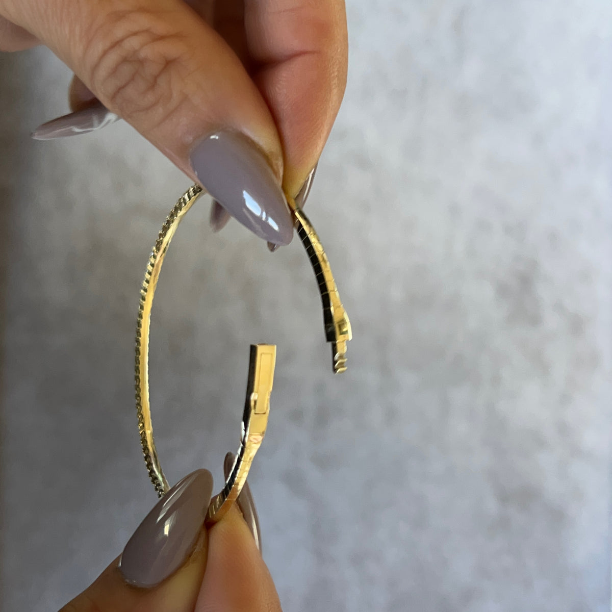 14KT Gold Diamond Giorgia Flex Bangle Bracelet