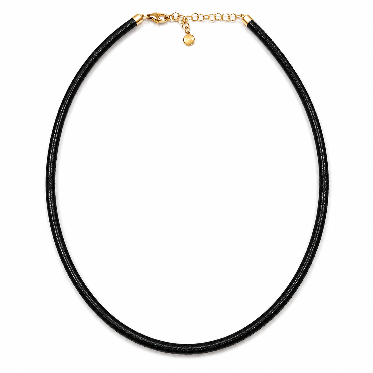 14KT Gold Jules Leather Cord Necklace