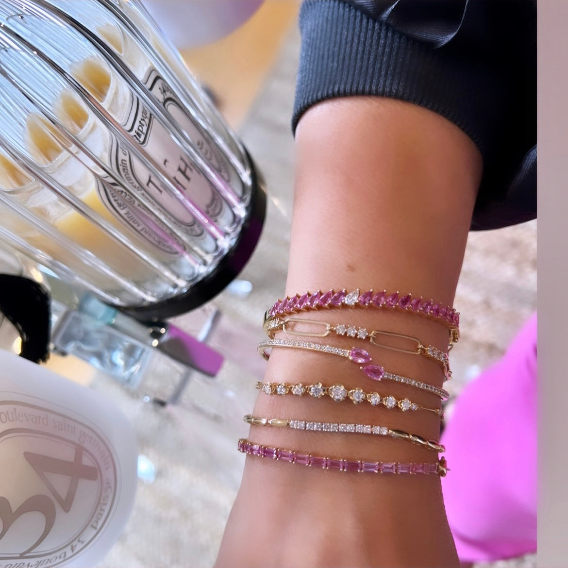 14KT Gold Diamond Alanna Chain Bracelet