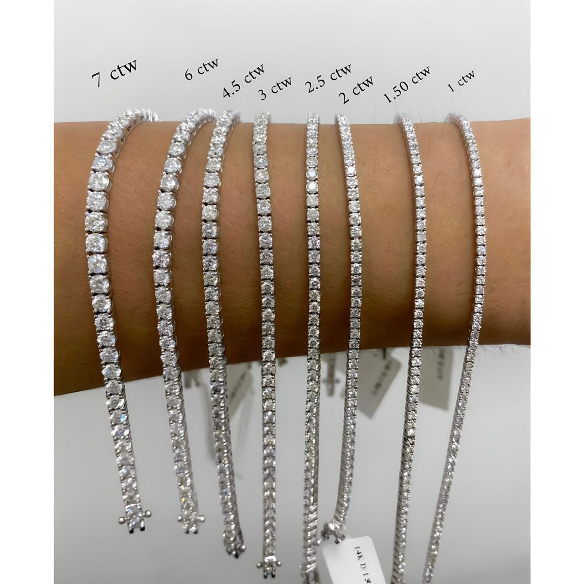 14KT Gold Diamond Perfect Tennis Bracelet