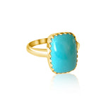 14KT Gold Turquoise Agnella Ring
