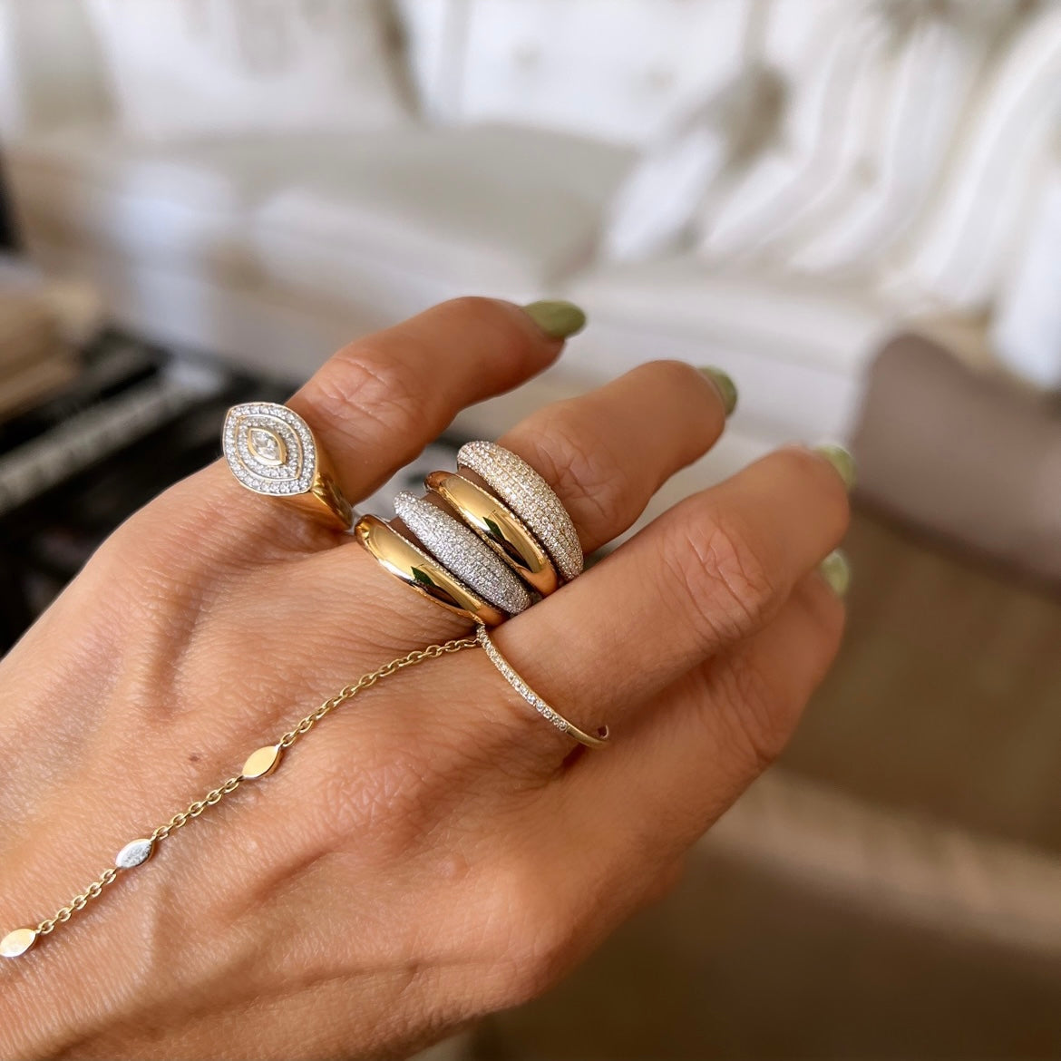 14KT Gold Dome Ring