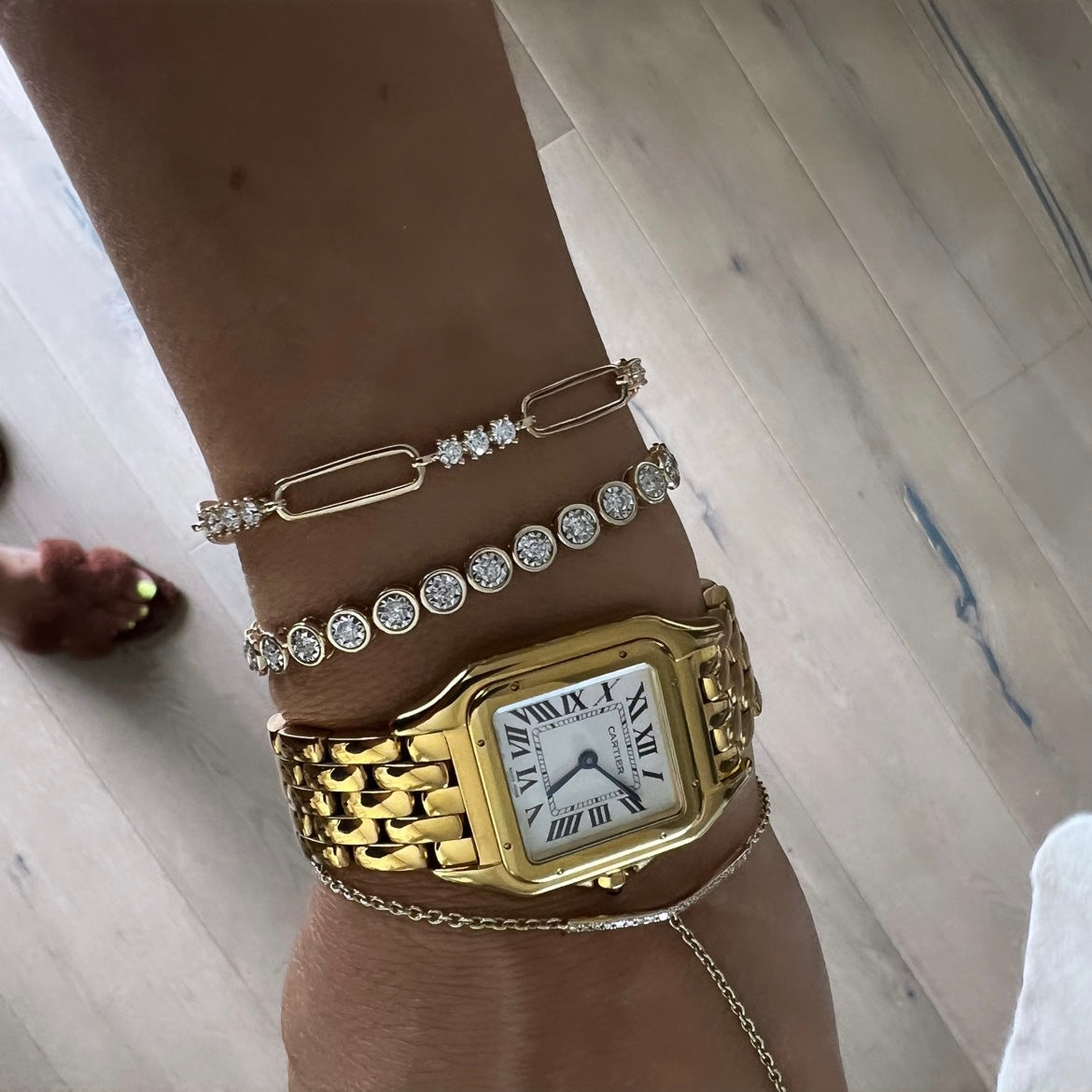 14KT Gold Diamond Alanna Chain Bracelet
