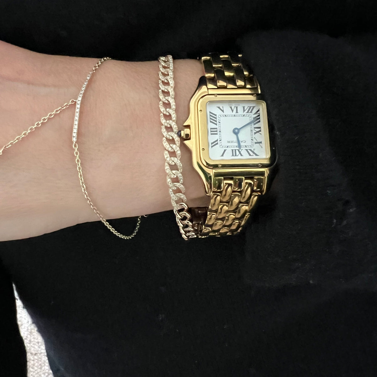 14KT Gold Diamond Arielle Link Bracelet
