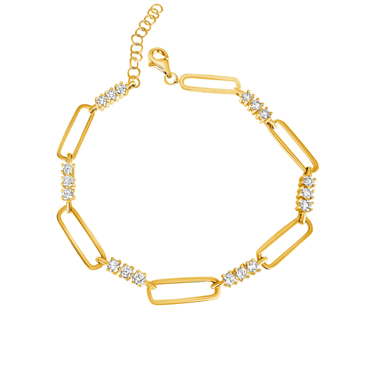 14KT Gold Diamond Alanna Chain Bracelet