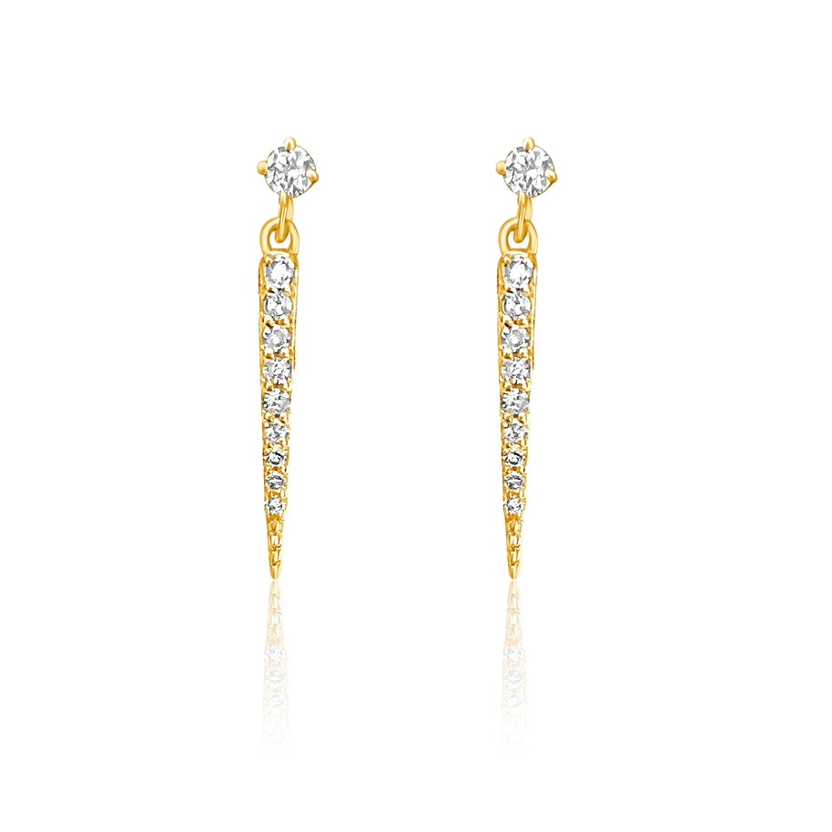 14KT Gold Diamond Macy Earrings