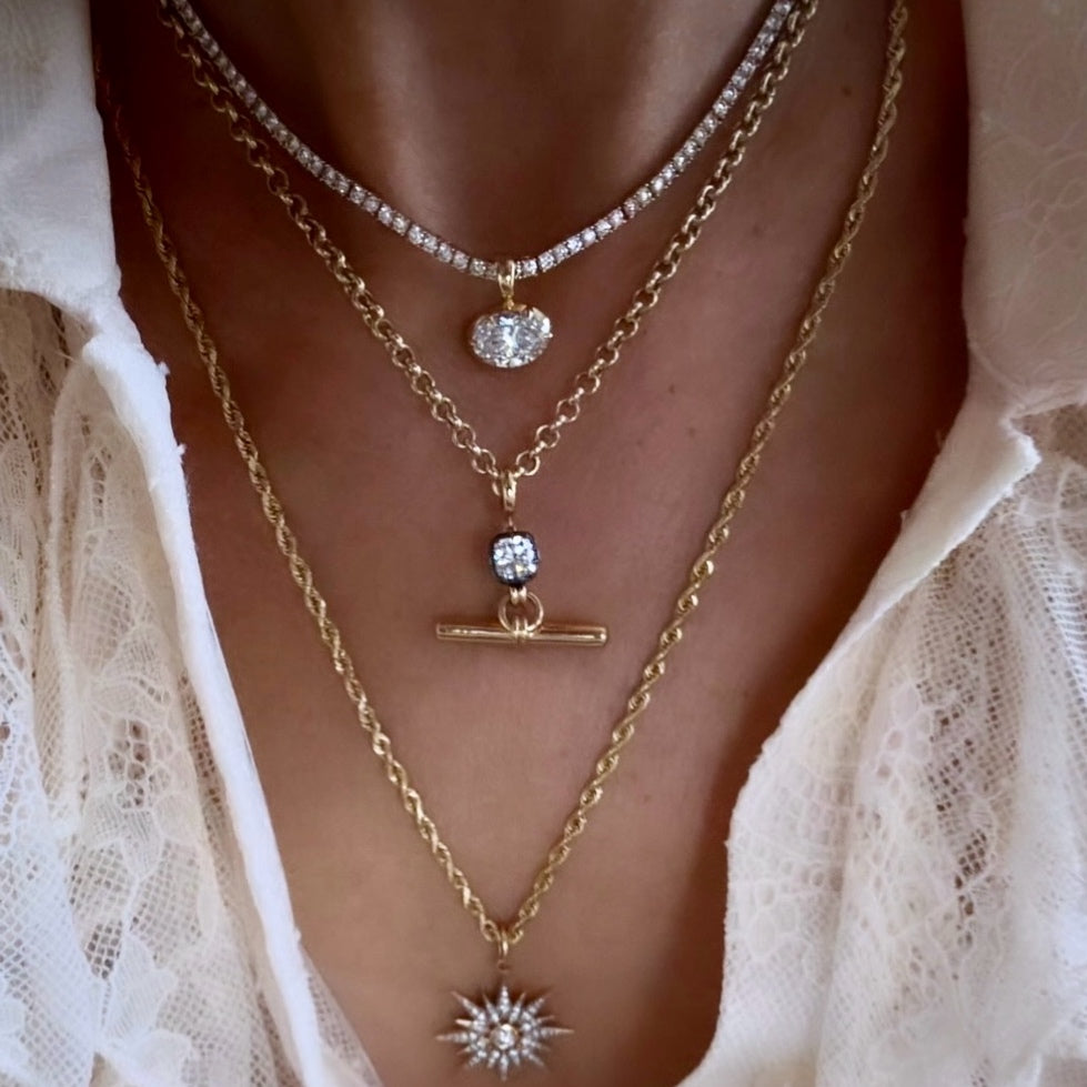 14KT Gold Rope Chain Necklace