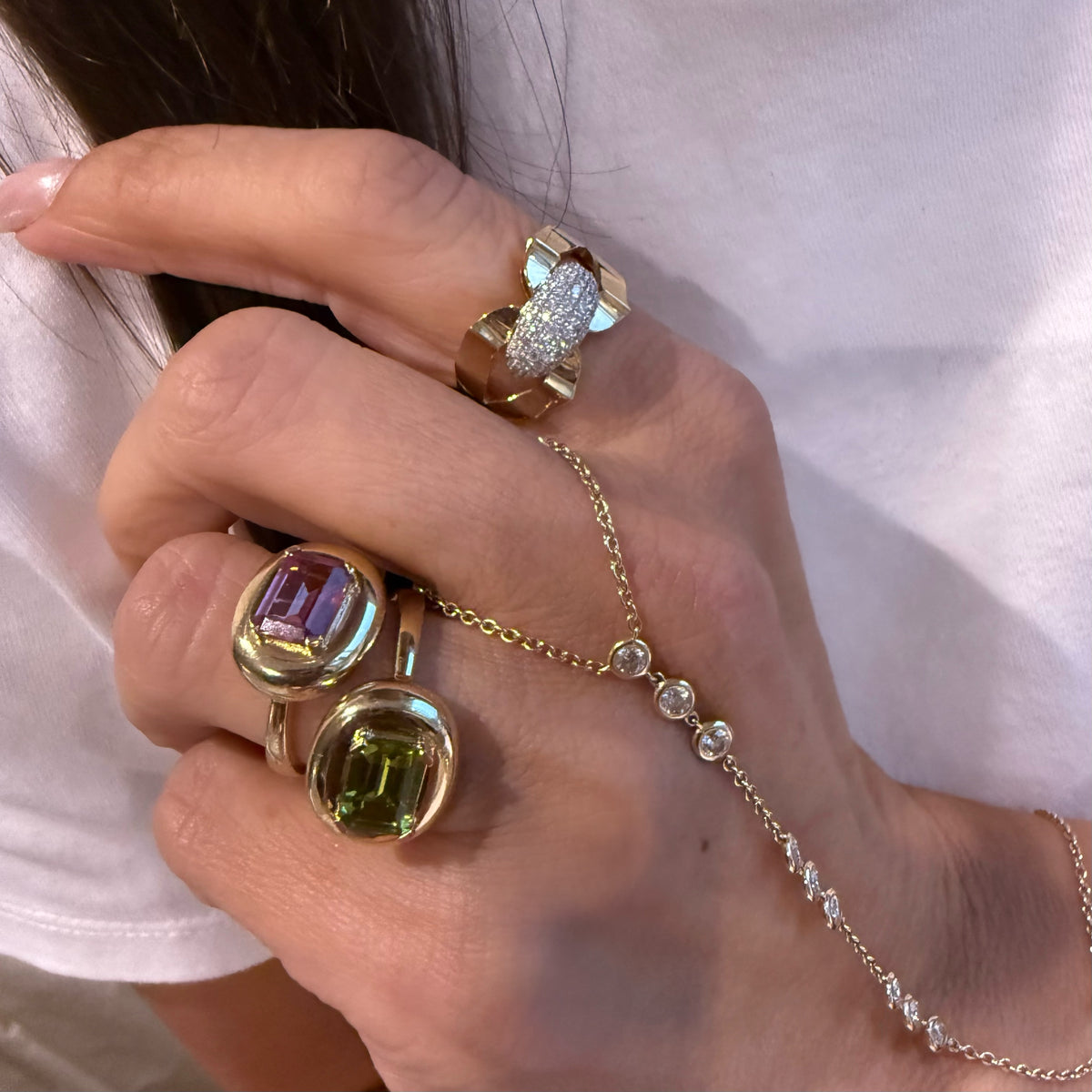 14KT Gold Diamond Emilia Ring