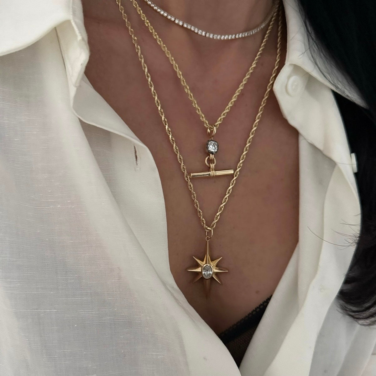 14KT Gold Rope Chain Necklace