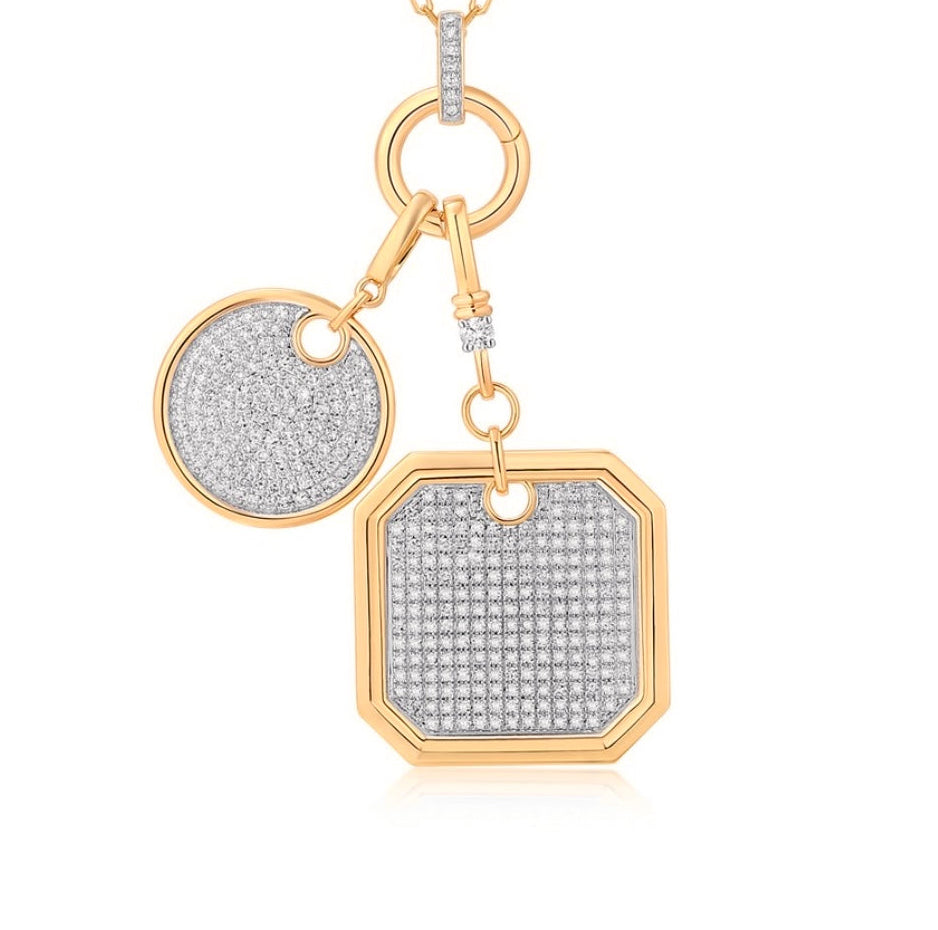 14KT Gold Diamond Luxe Elaine Pendant Charm