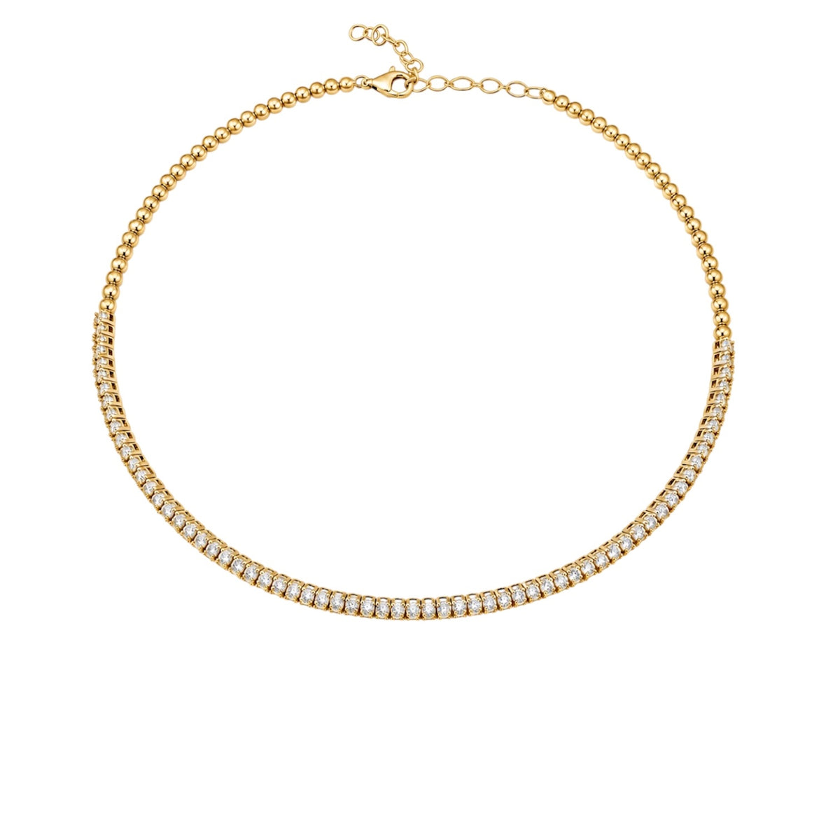 14KT Gold Diamond Choker Necklace
