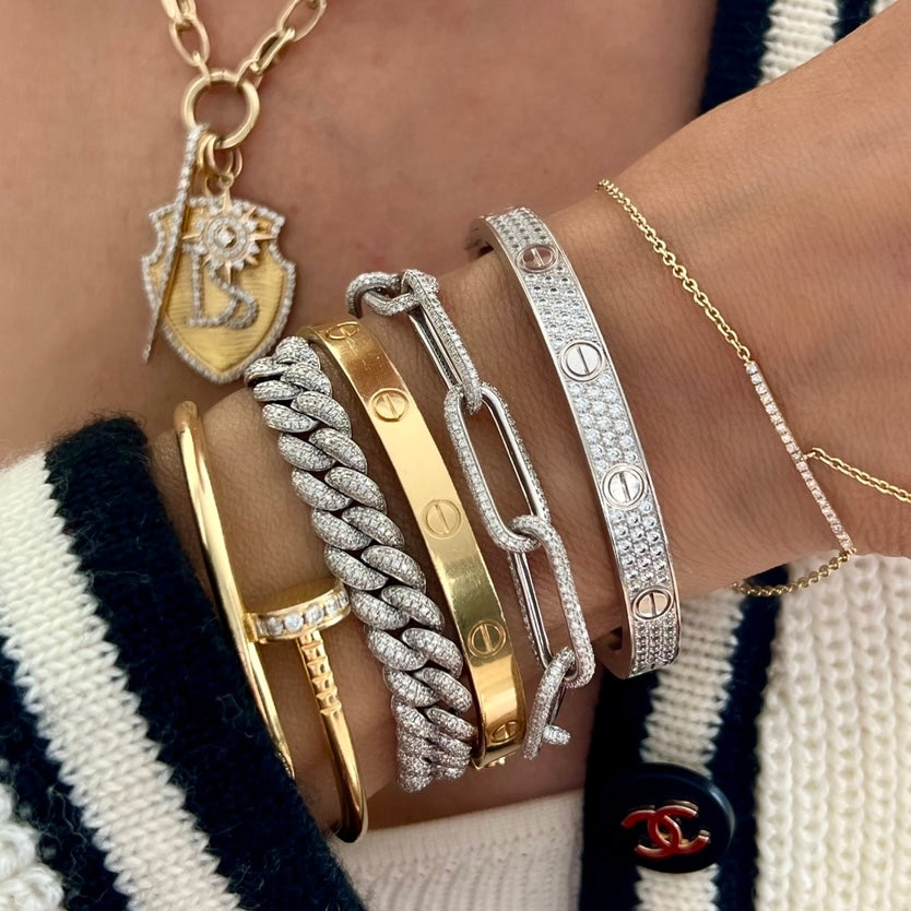 14KT Gold Diamond Luxe Lina Link Bracelet