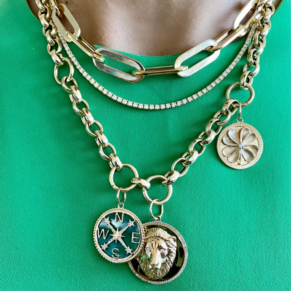 14KT Gold Jumbo Rylee Paperclip Link Chain Necklace