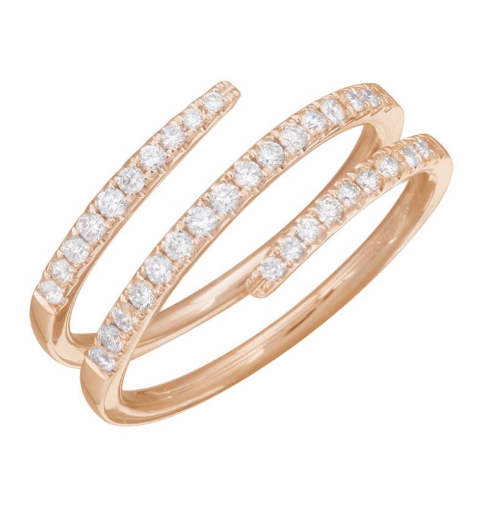 K18Pink Gold . Dia 2:00crt. . Size 殺し #14