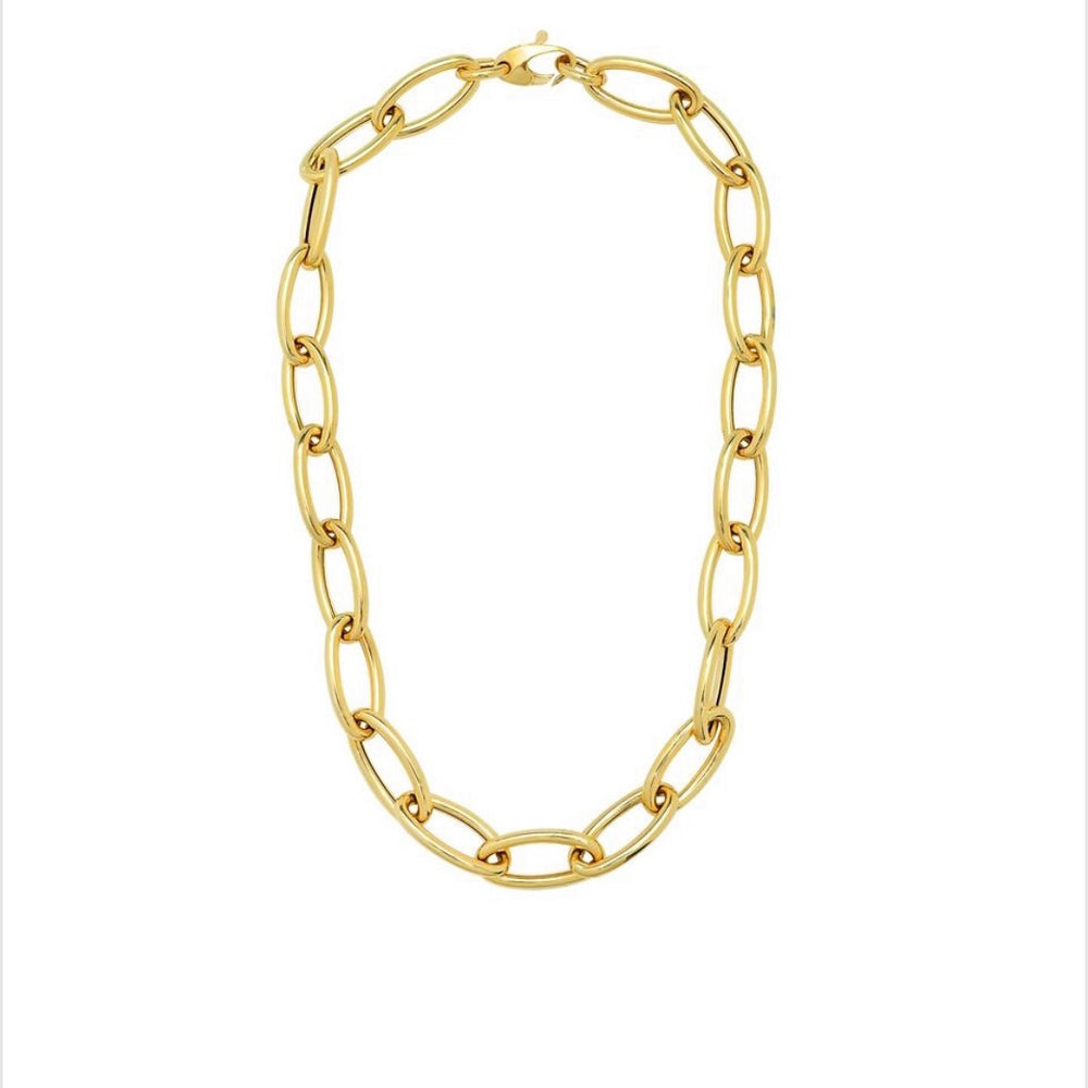 14KT Gold Leila Link Chain Necklace