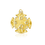 14KT Gold Diamond Axelle Custom Charm Pendant