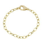 14KT Gold Diamond Helen Chain Bracelet