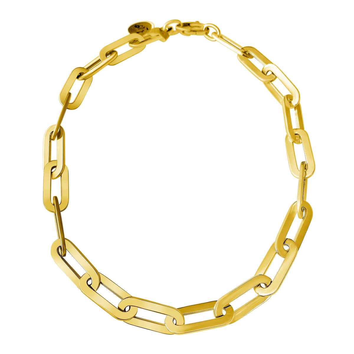 14KT Gold Jumbo Rylee Paperclip Link Chain Necklace