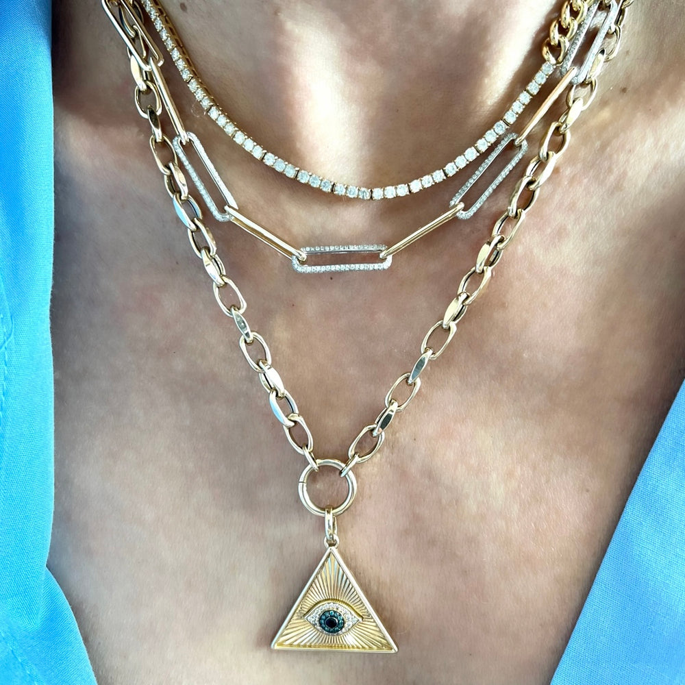 14KT Gold Cornelia Charm Chain Necklace