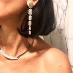 Black Rhodium Diamond, Astrid Drop Earrings