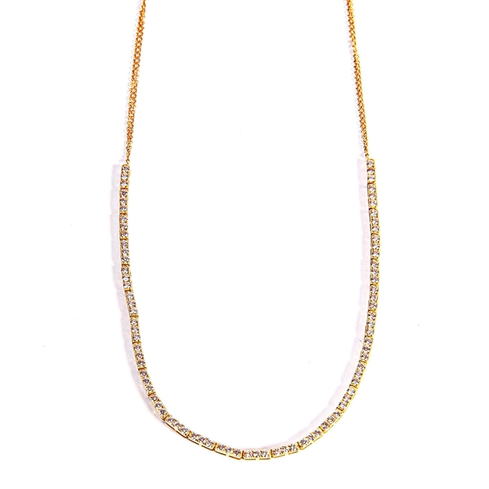14KT Gold, 1ct Coco Diamond Tennis Necklace