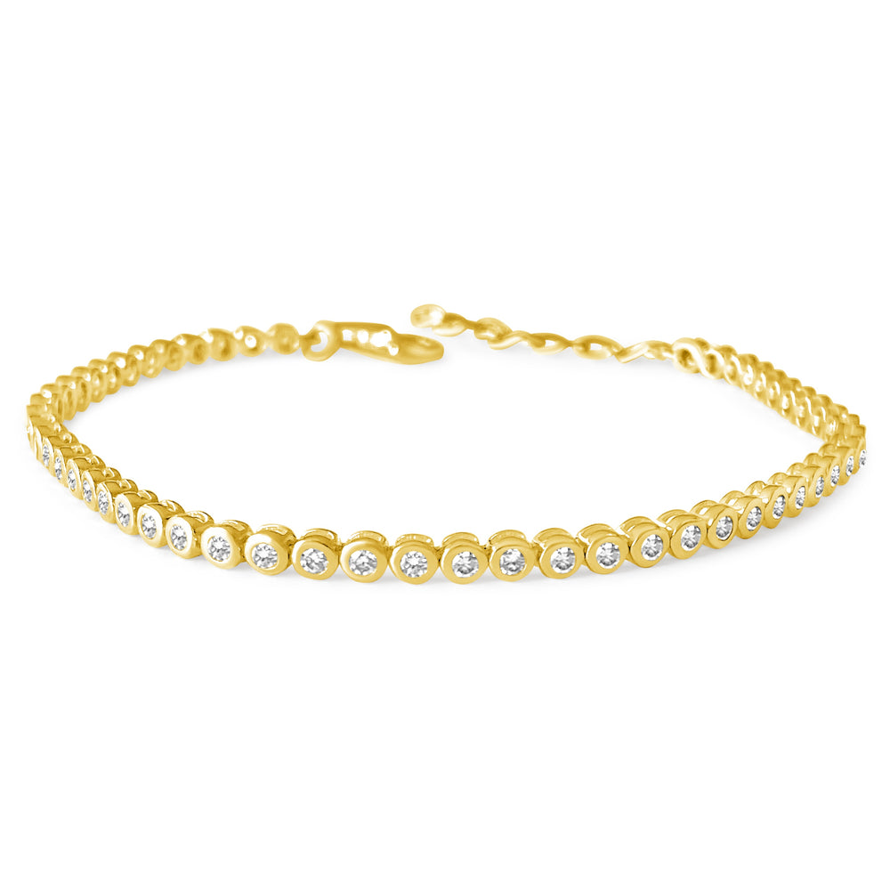14KT Gold Diamond Emma Tennis Bracelet