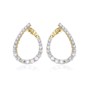 14KT Gold Diamond, LUXE, Leyla Earrings