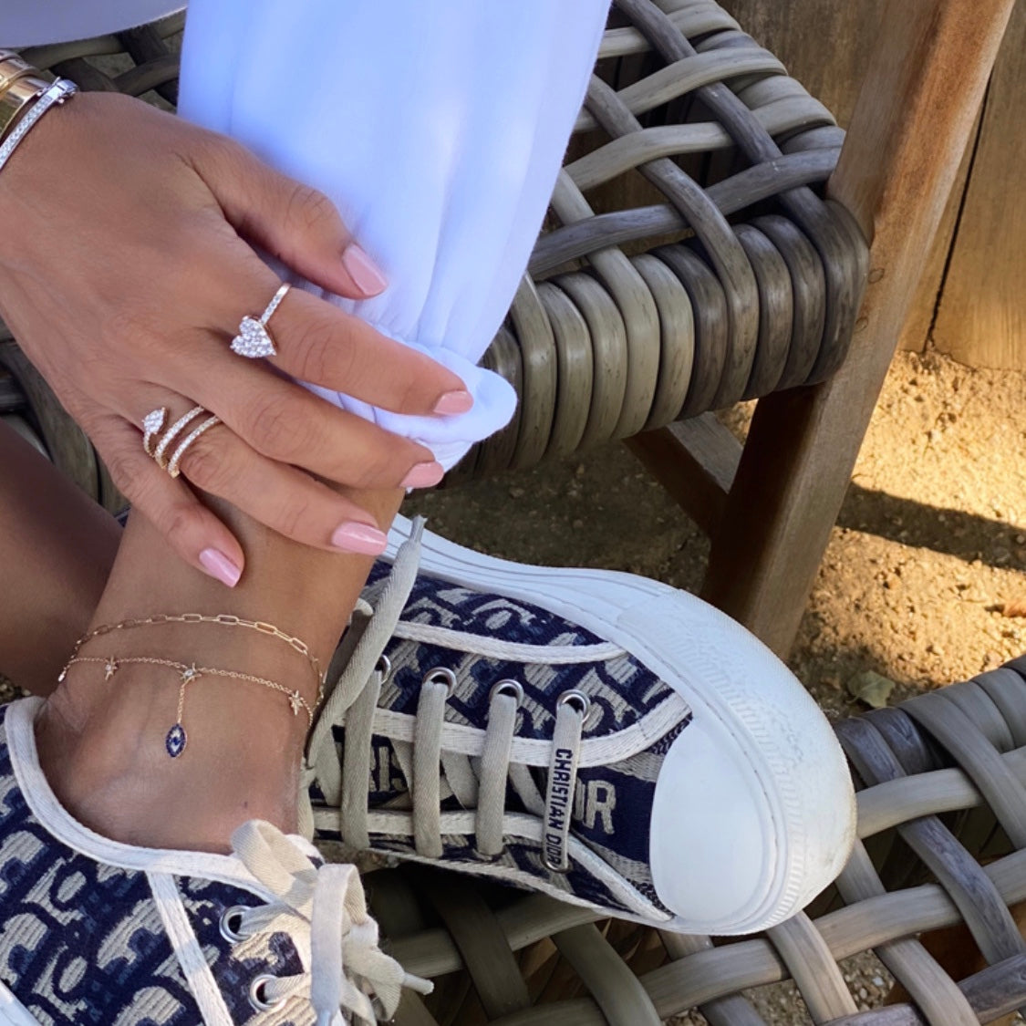 14KT Gold Link Chain Anklet