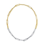 14KT Gold Diamond Colette Luxe Chain Link Necklace
