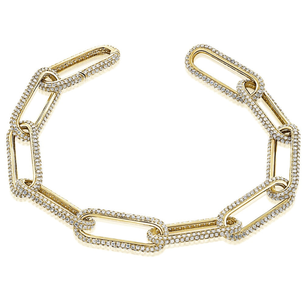 14KT Gold Diamond Luxe Lina Link Bracelet