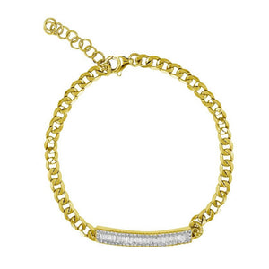 14KT Gold Diamond Livia Chain Bracelet