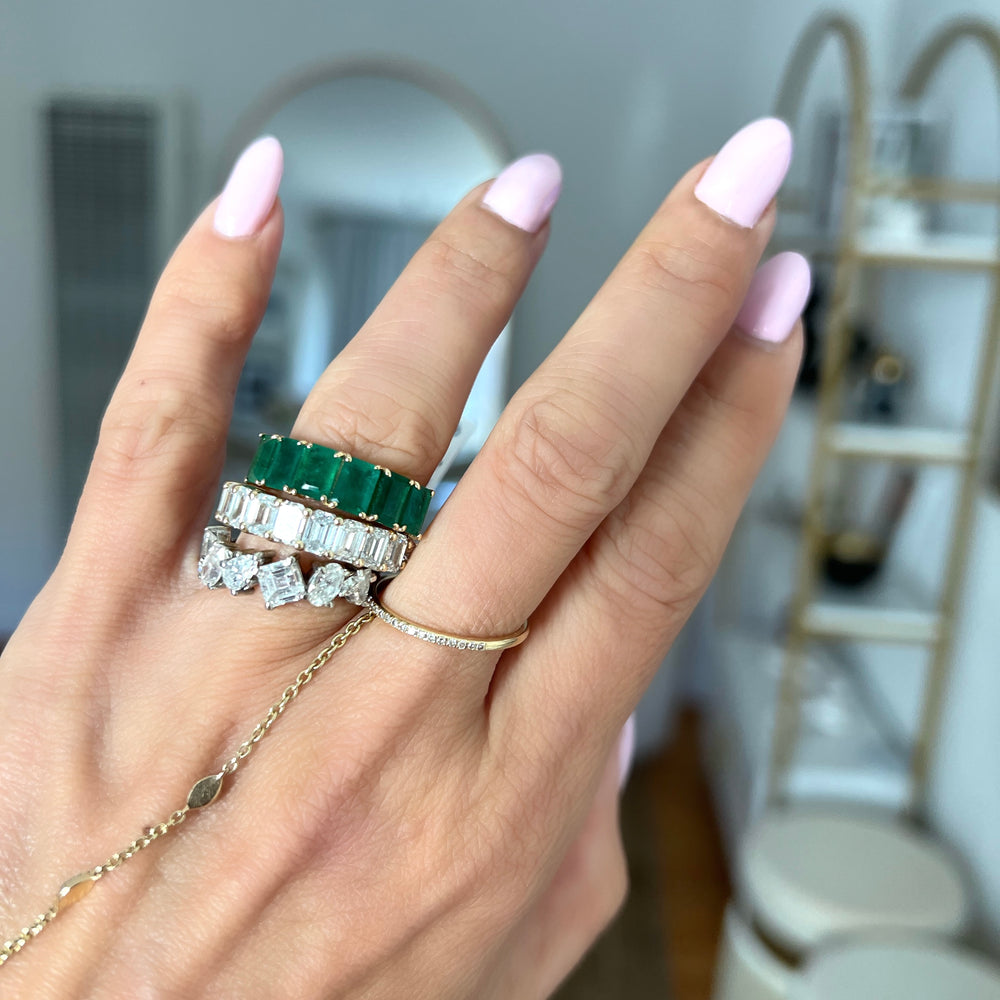 14KT Gold Emerald Romy Ring