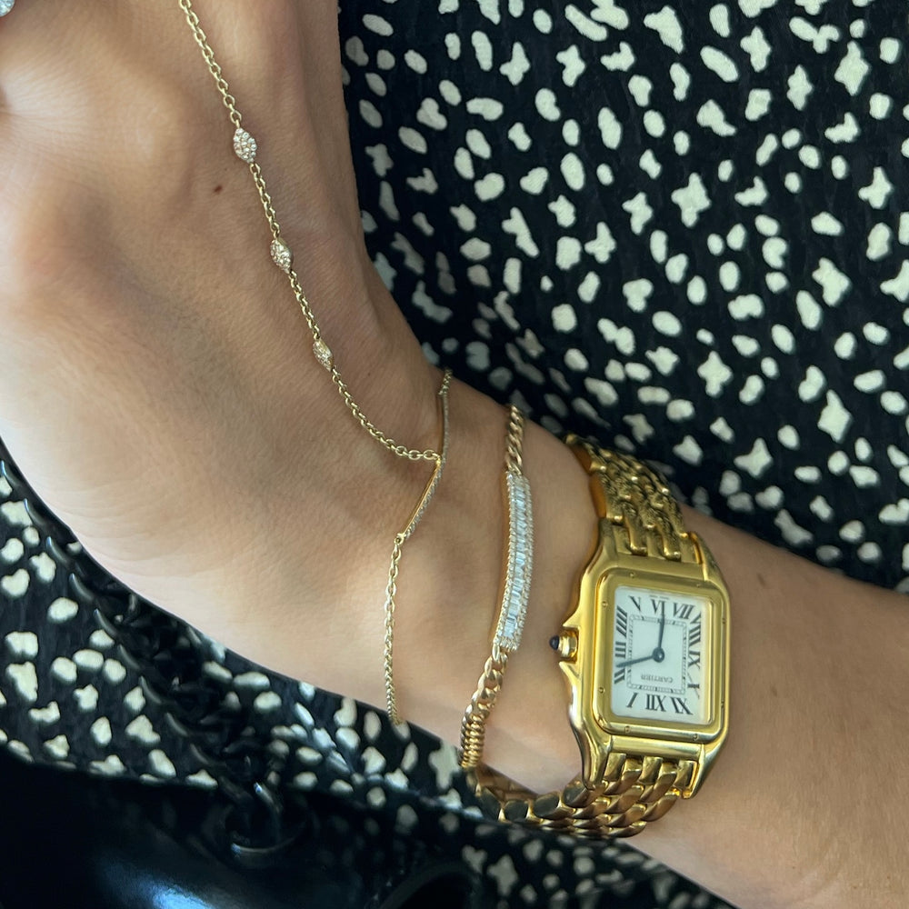 14KT Gold Diamond Livia Chain Bracelet