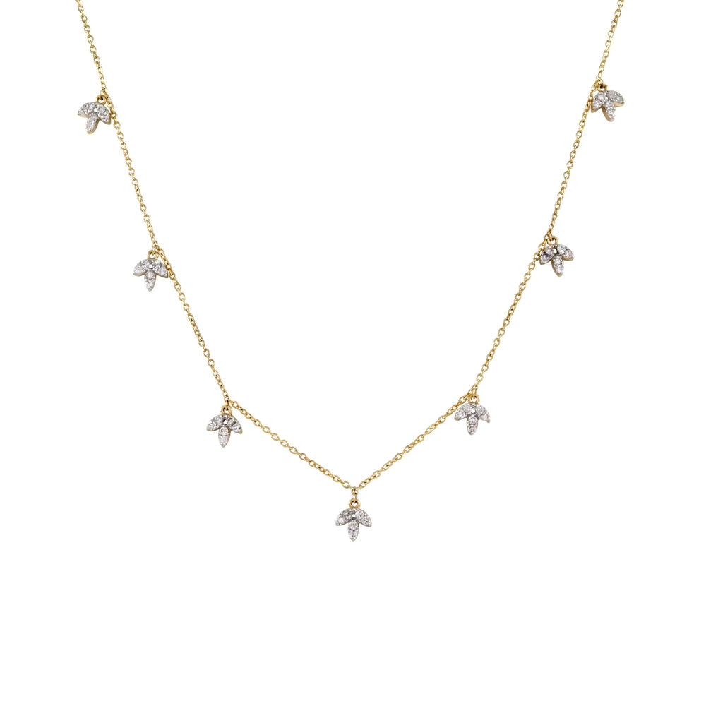 14KT Gold Drop Diamond Arielle Necklace