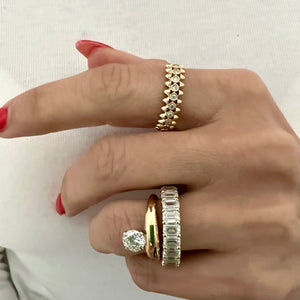 14KT Gold Diamond Ama Ring