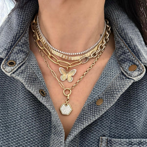 14KT Gold Amaya Multi Link Chain Necklace