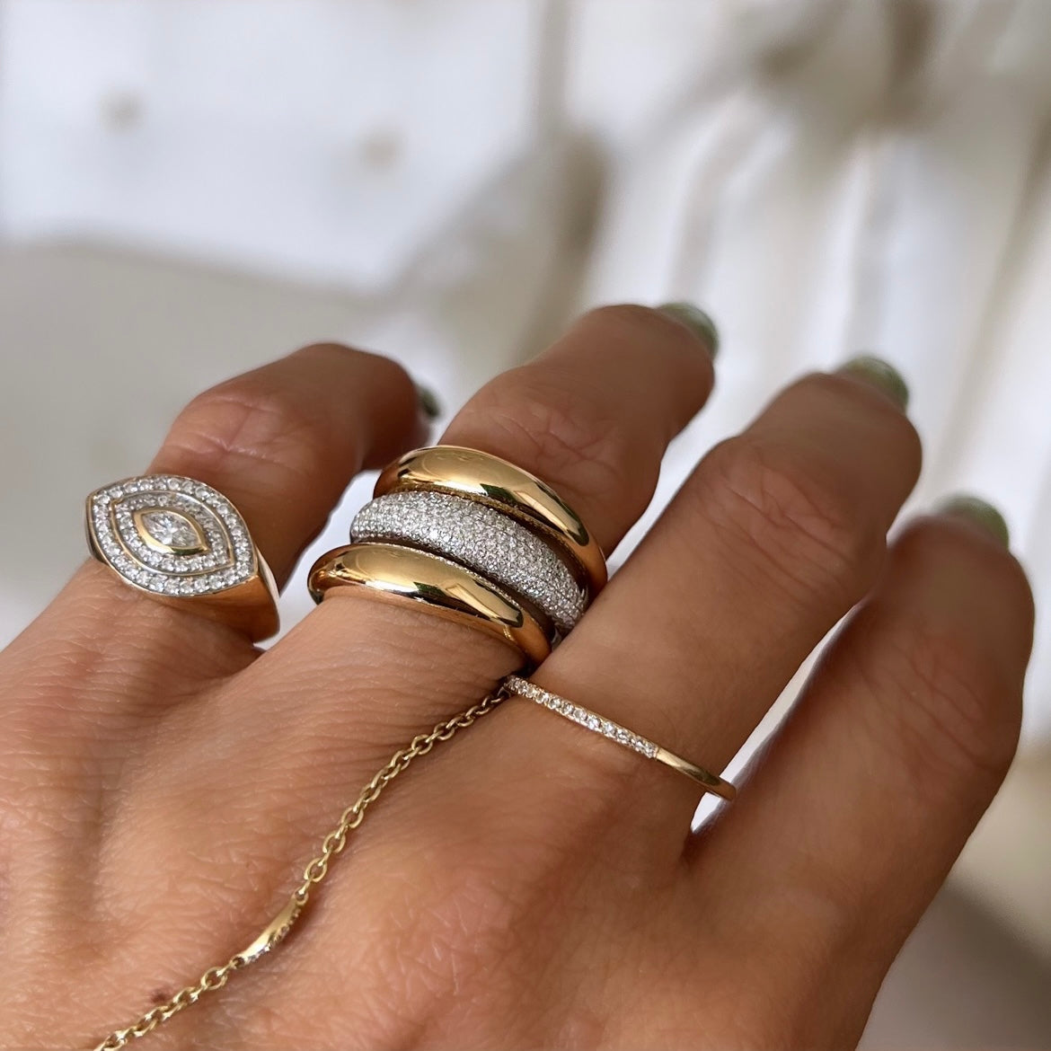 14KT Gold Dome Ring