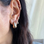 14KT Gold Diamond Drop Earrings