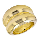 14KT Gold Large Double Dome Ring