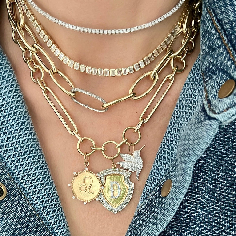 14KT Gold Diamond Choker Necklace
