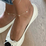 14KT Gold Diamond Starry Anklet
