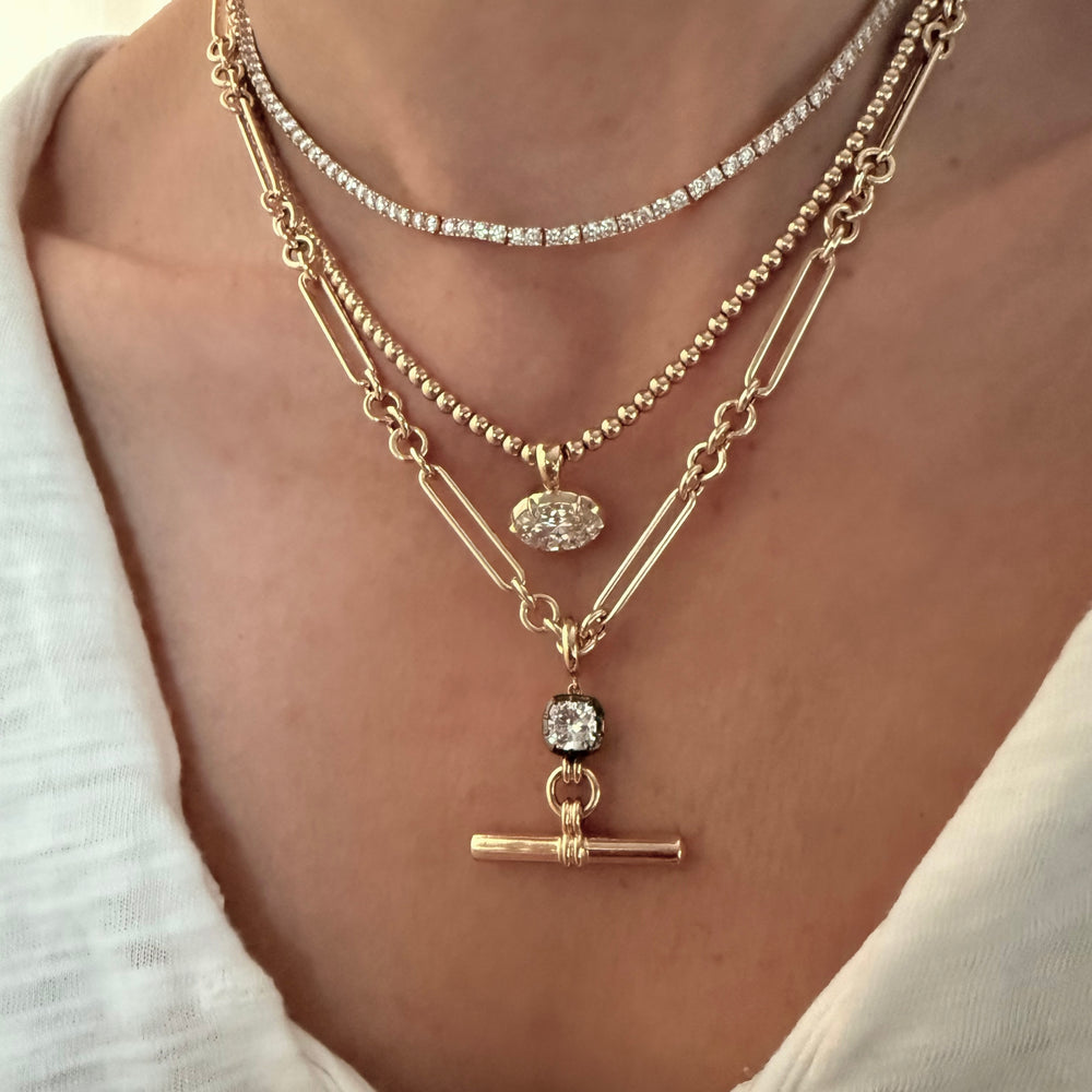14KT Gold Mixed Link Chain Slim – Dilara Saatci Jewelry