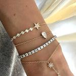 14KT Gold Diamond Shooting Star Bracelet