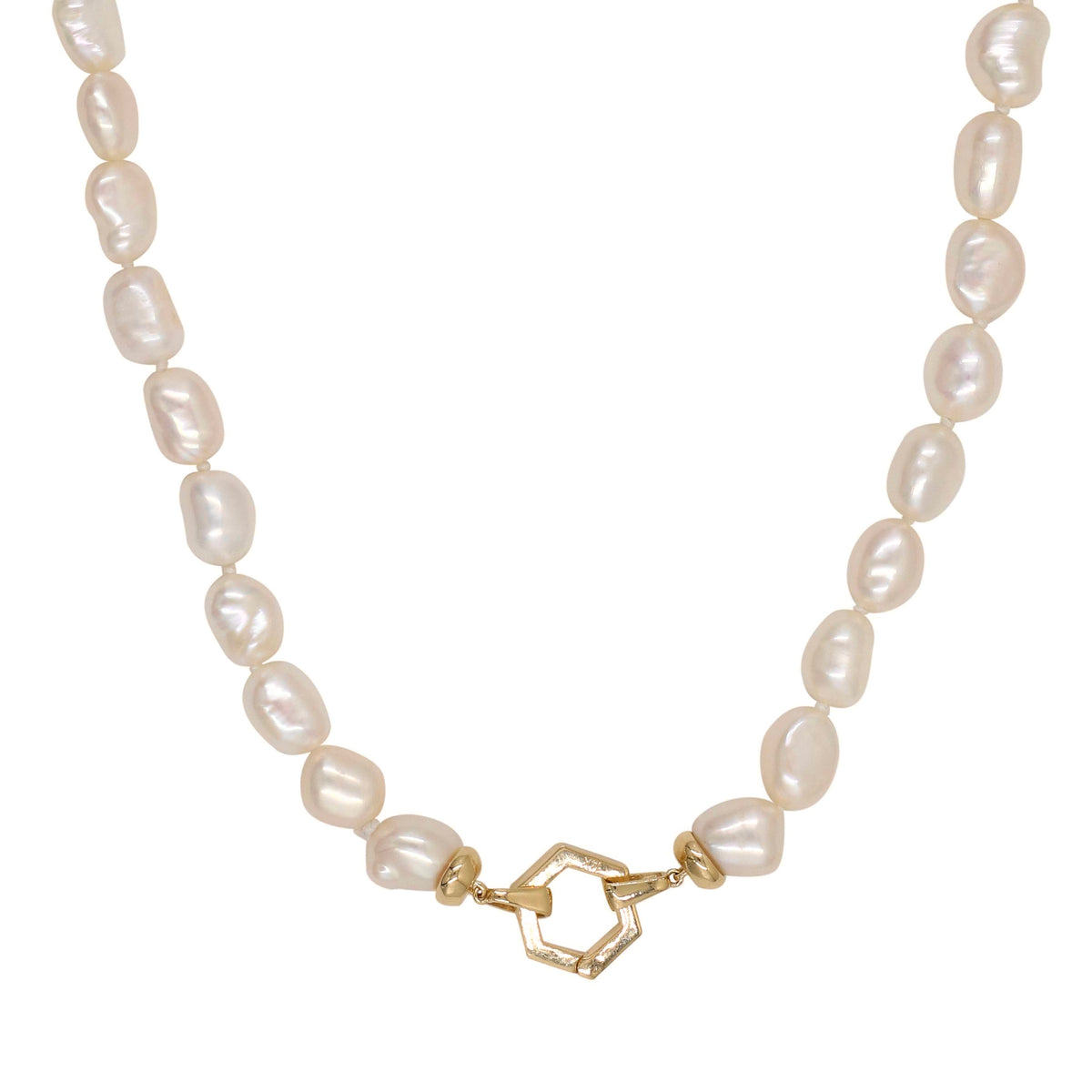 14KT Gold Pearl Necklace with Clasp
