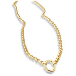 14KT Gold Elena Charm Chain Necklace