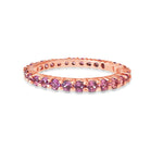 14KT Gold Pink Sapphire Chely Eternity Ring