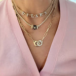 14KT Gold Diamond Ball Detail Bezel Set Bead