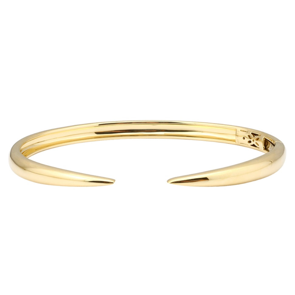 14KT Gold Claw Cuff Bangle Bracelet