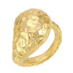 14KT Hammered Gold Isla Lightweight Ring