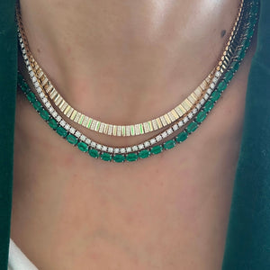 14KT Gold Diamond Liquid Gold Necklace
